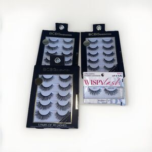 3D Eyelash Extension Volume Wispy Lash Falsies 16 Pairs with Glue Starter Kits